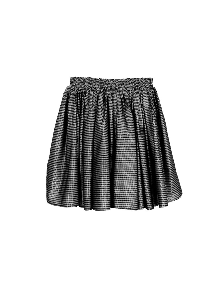 Pleated Flare Plaid Short Skirt