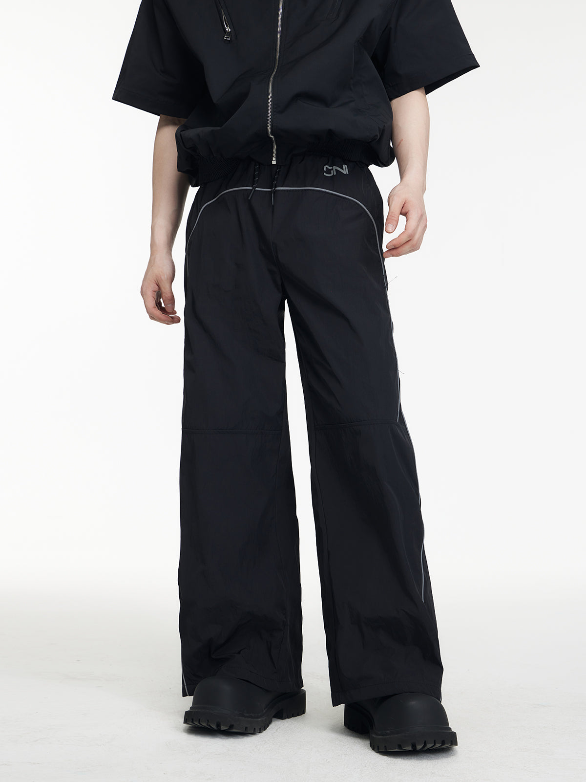 Unisex Plain Loose Relax Casual Wide-Pants