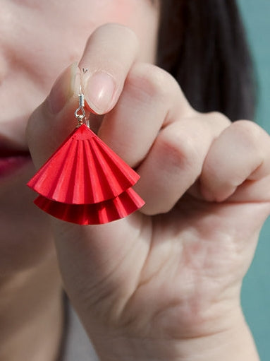 Folding Fan Earrings