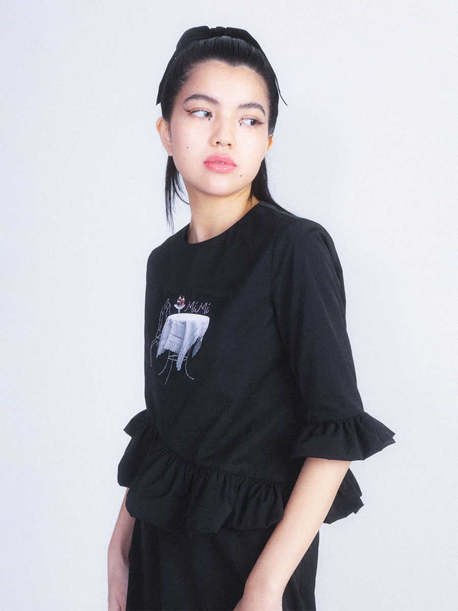 IRREGULAR Short Frill T-Shirt