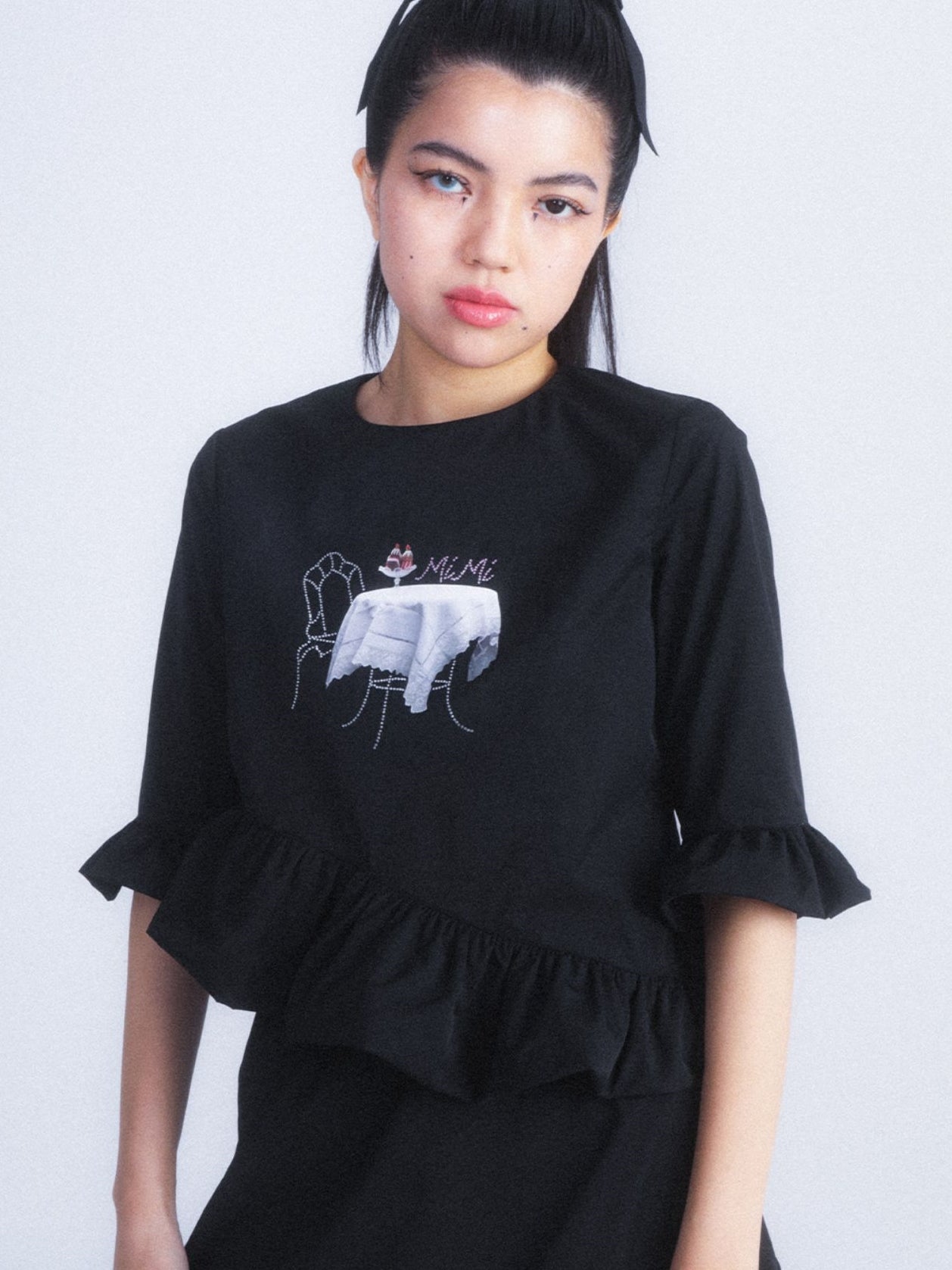 IRREGULAR Short Frill T-Shirt