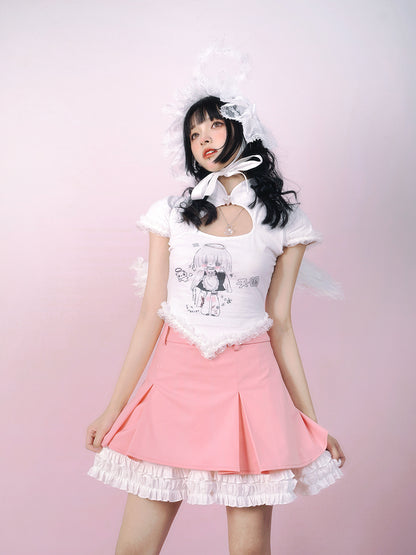 Lolita Lace Cut Nichi T-Shirt