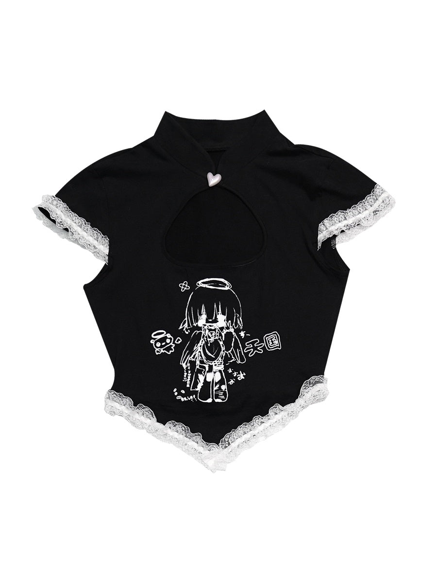 Lolita Lace Cut Nichi T-Shirt