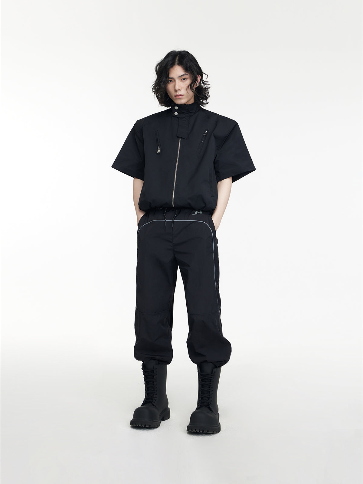 Unisex Plain Loose Relax Casual Wide-Pants