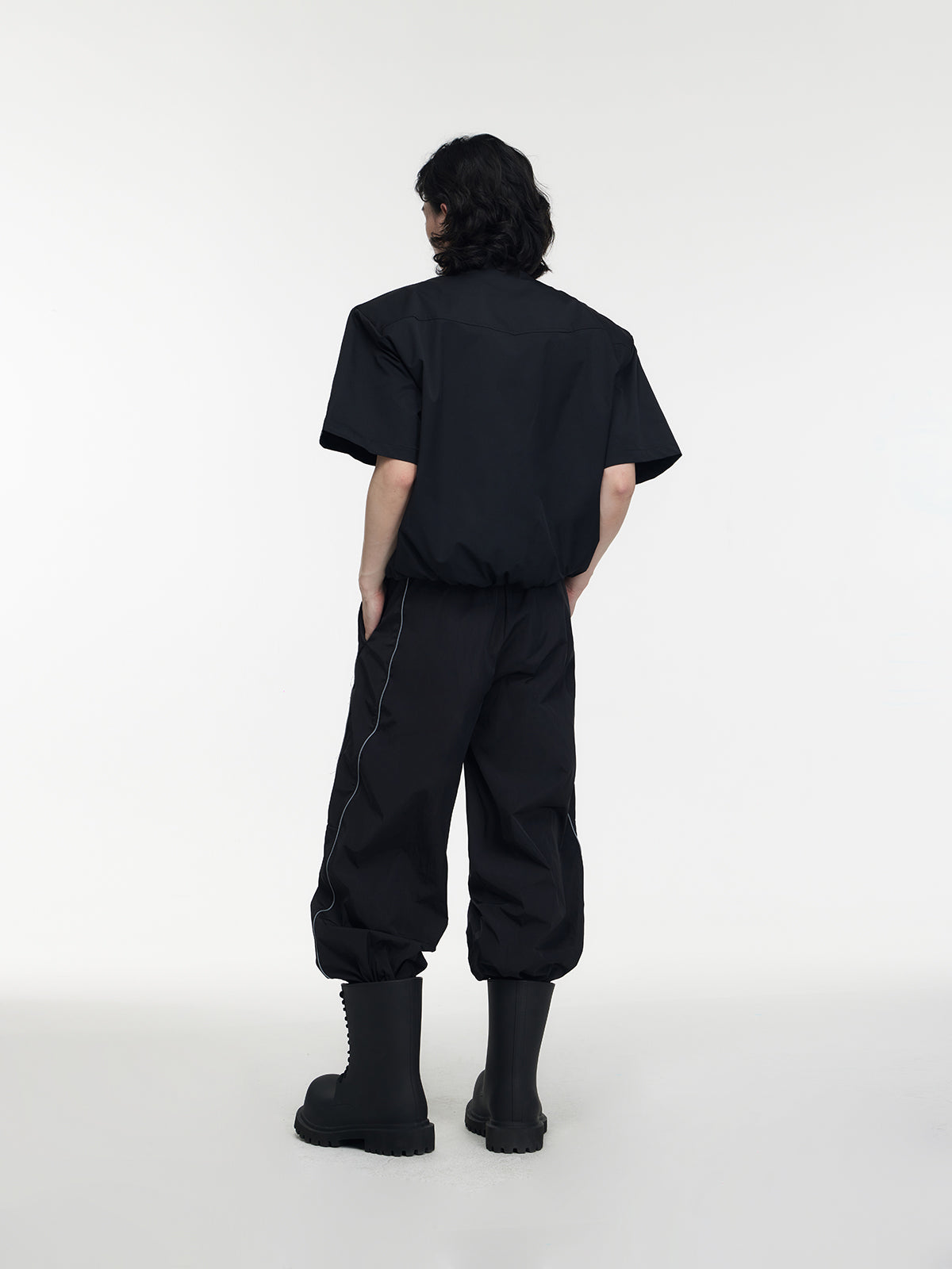 Unisex Plain Loose Relax Casual Wide-Pants