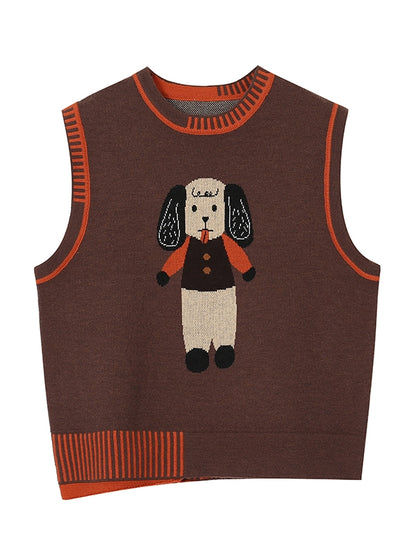 Gilet à tricot de chien pop décontracté