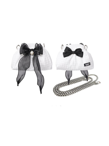 Shoulder Compact Ribbon Bag