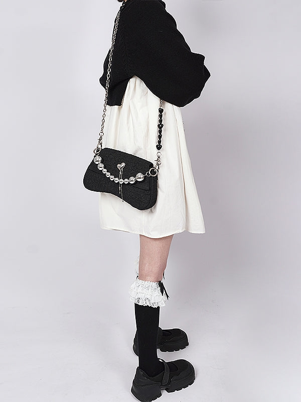 Shoulder Bags for Women, Rhinestone Goth Lolita India
