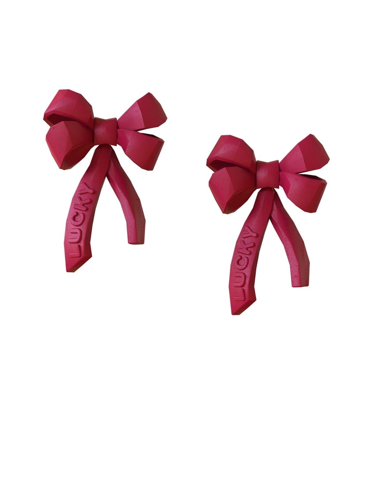 Big Red Bow Earrings