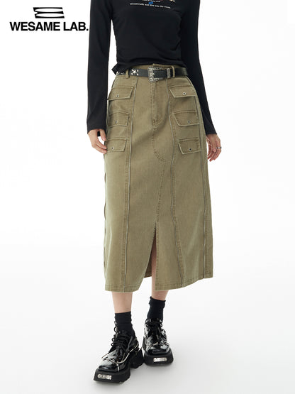 Trench Long Mature Casual Skirt