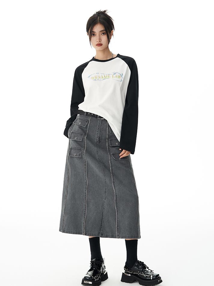 Trench Long Mature Casual Skirt