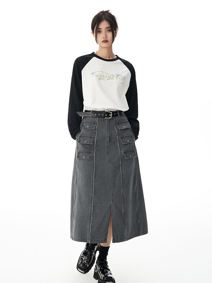 Trench Long Mature Casual Skirt