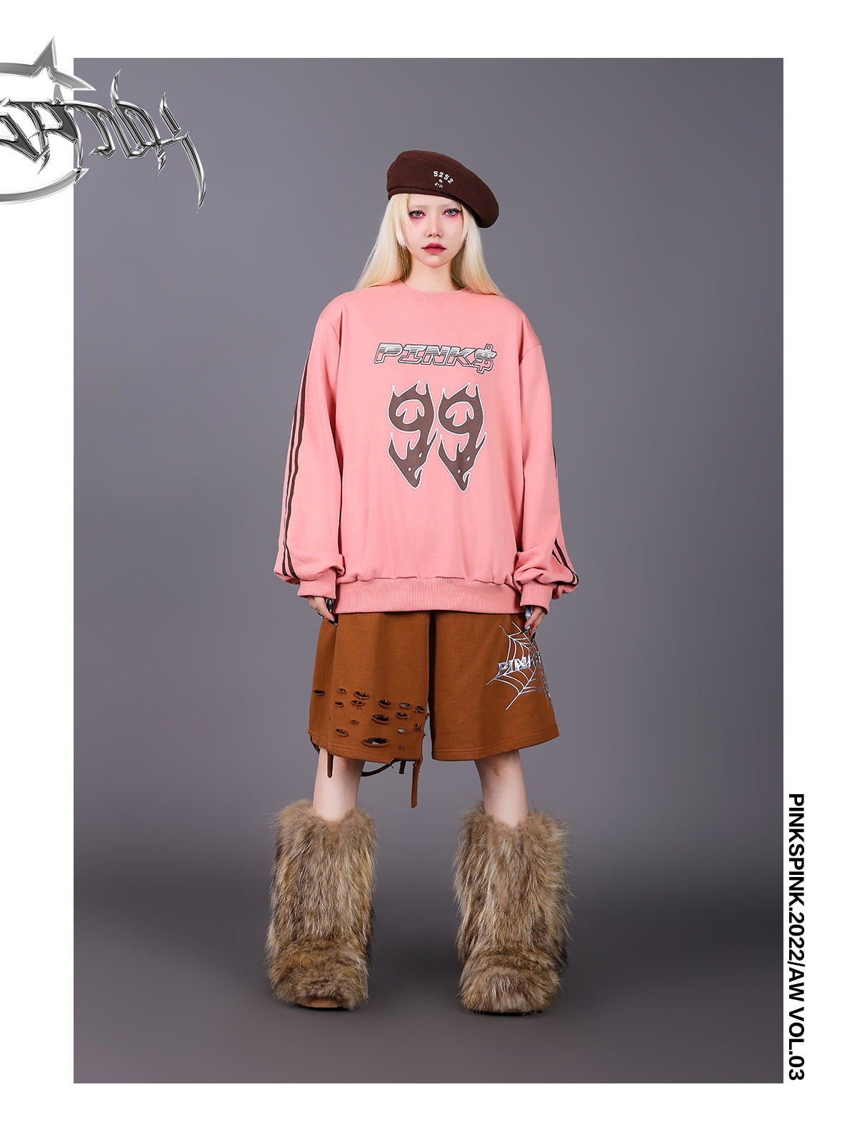 Sweat Casual Print Oversize Pullover