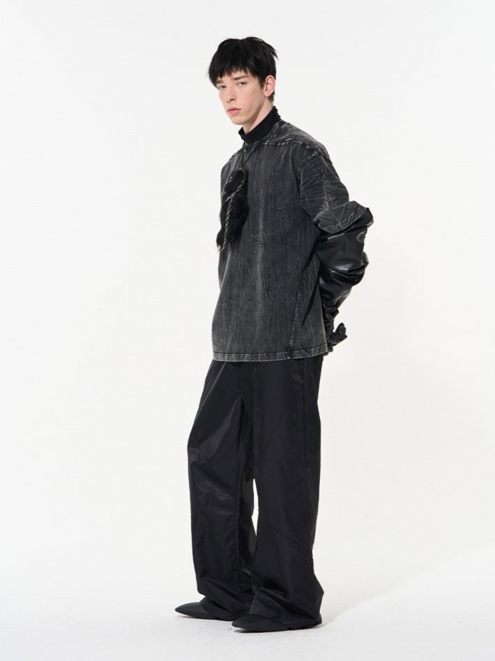 UNISEX WRINKLED OVERSIZE CUTSEW