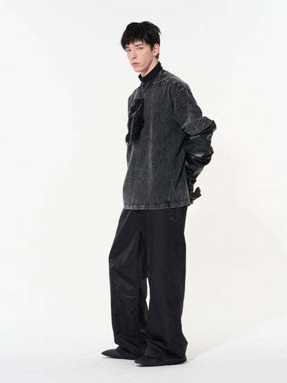 Unisex Wrinkled Oversize Cutsew