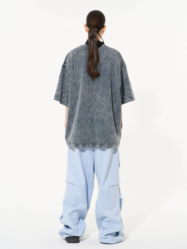 Unisex Wrinkled Oversize Cutsew