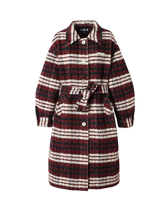 CHECKED LONG RETRO STENKLER-COAT