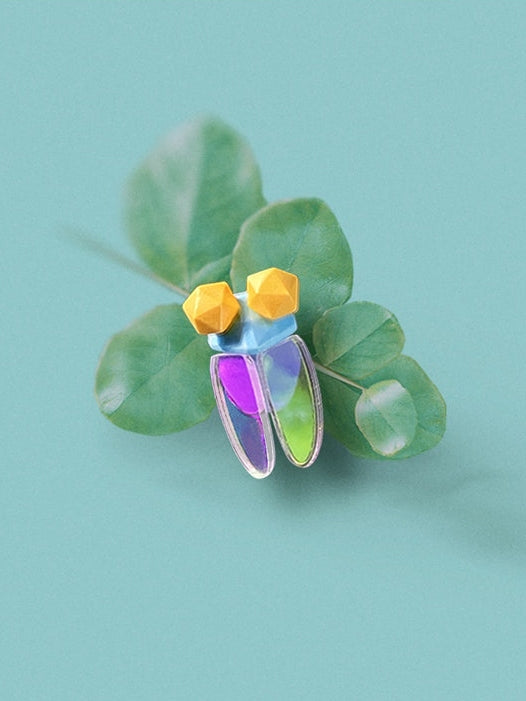 Color Cicada Earrings