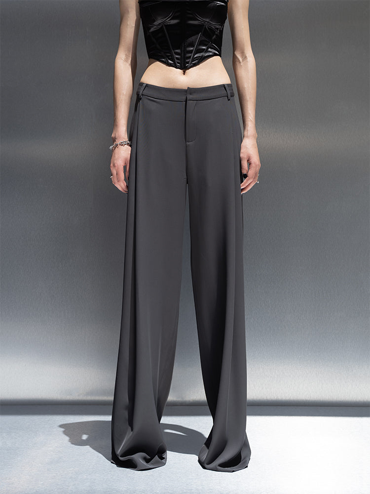 Wide-Leg High-Waist Loose Pants