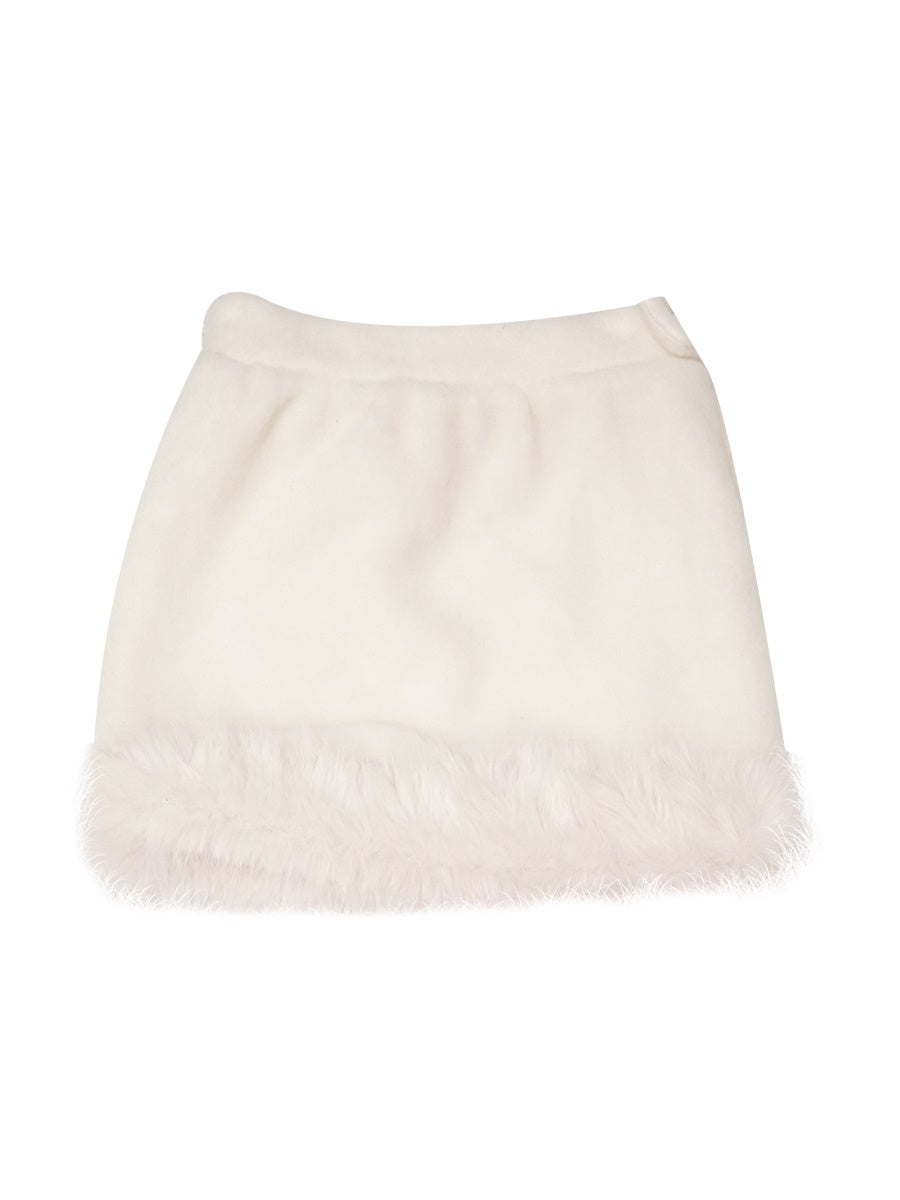 Knit Fluffy Skirt de la fourrure