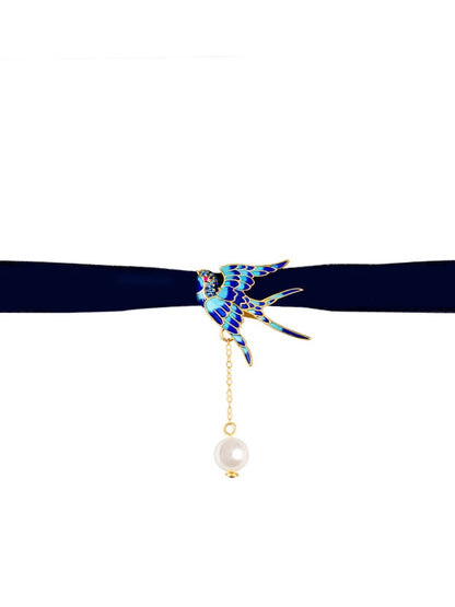 Cloisonne schlucken Choker