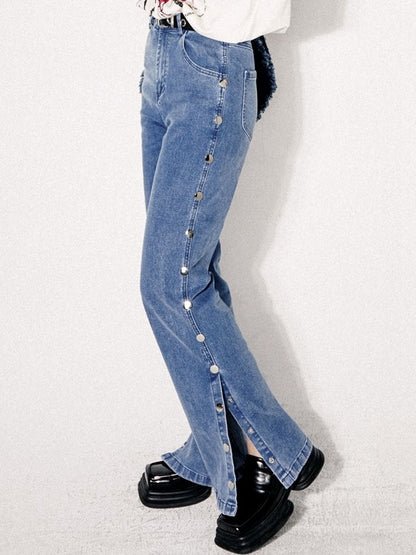 Flare Jeans High-waisted Wide-leg Pants