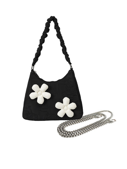 Flower Shoulder Embossing Bag