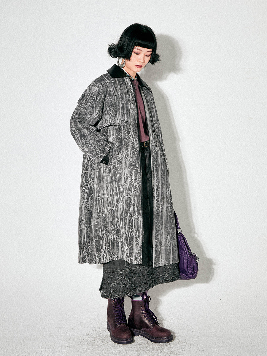 Befestigungselemester Retro Nische Long Coat