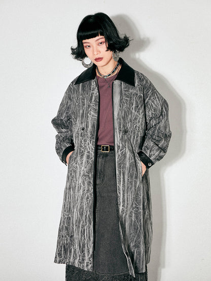 Fastener Retro Niche Long Coat