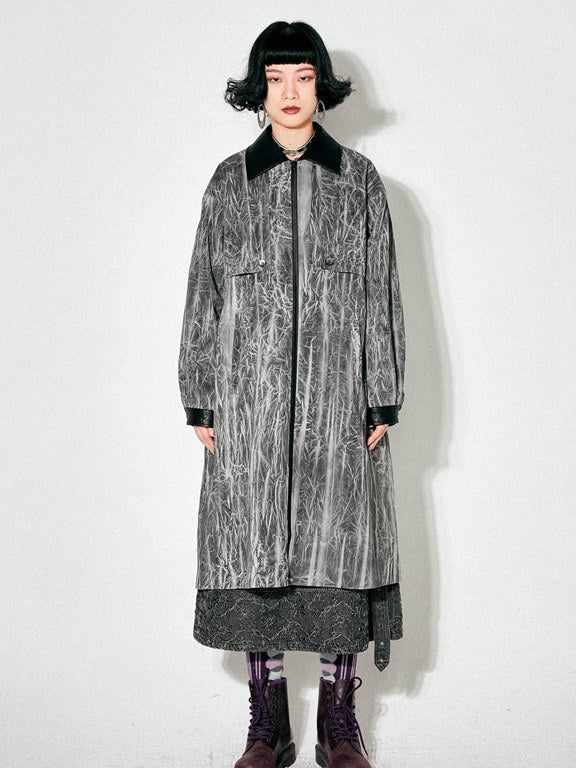 Befestigungselemester Retro Nische Long Coat