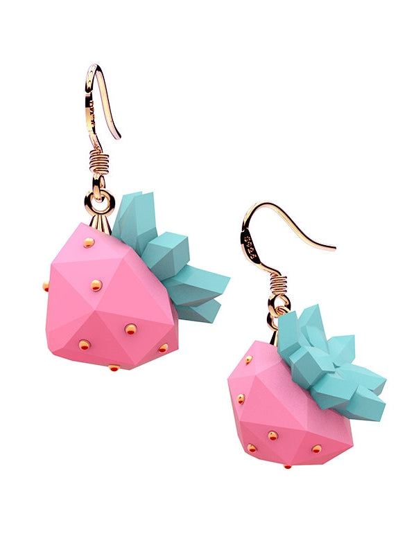 Candy Color Strawberry Earrings