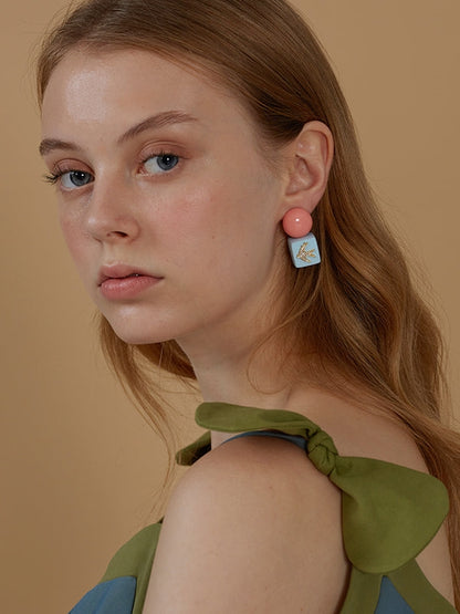 Candy Decoration Three-dimensional Earrings