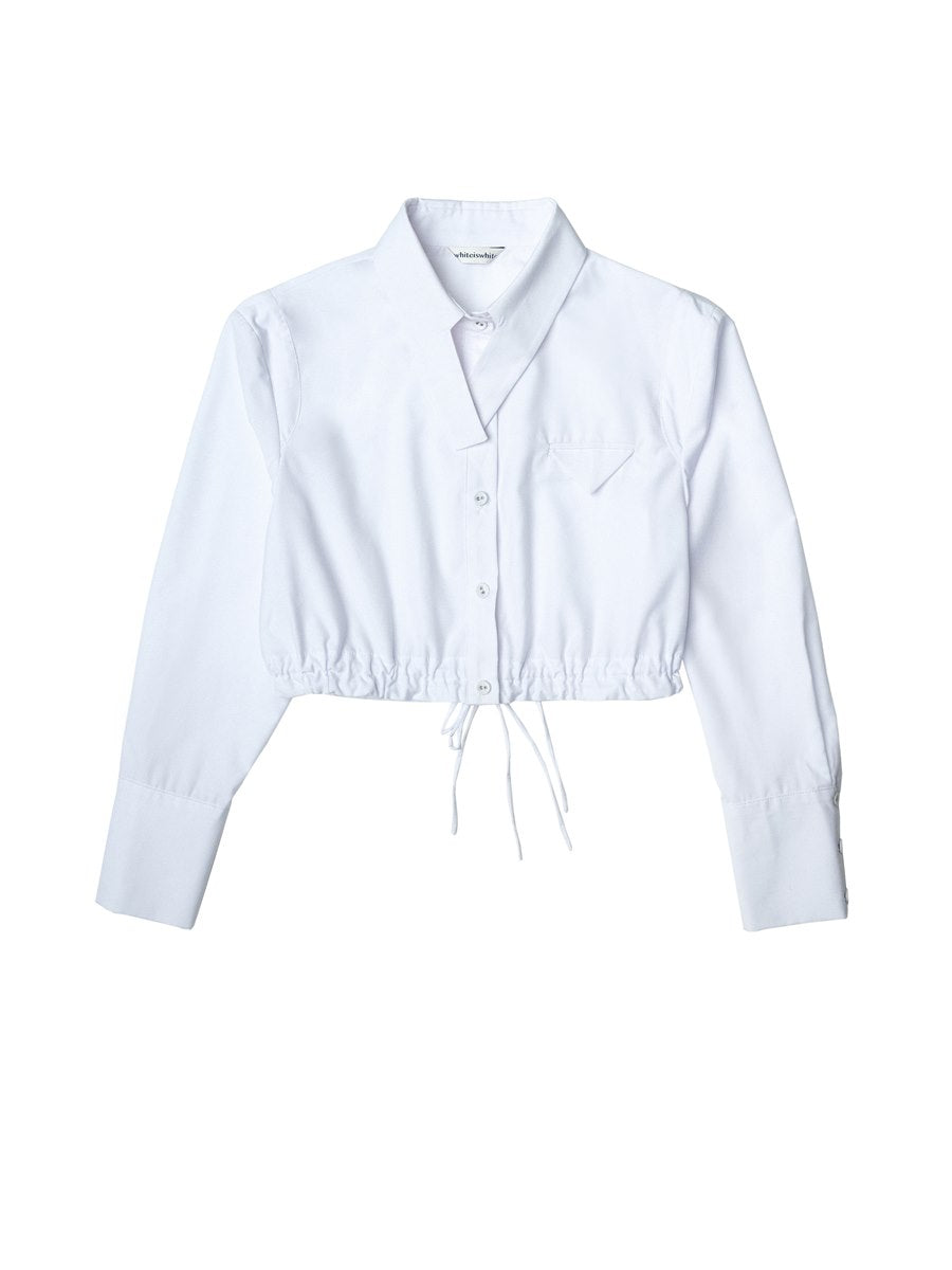 Gather Cropped Nichi Shirt