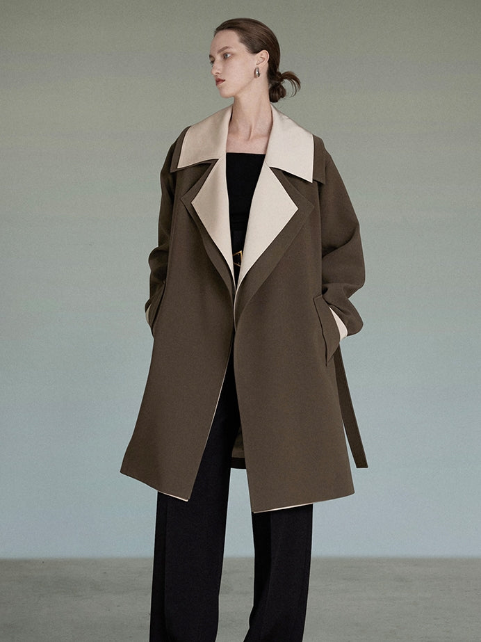 Mature 2-size bi-color trench-coat - UNSPOKEN – ARCANA ARCHIVE