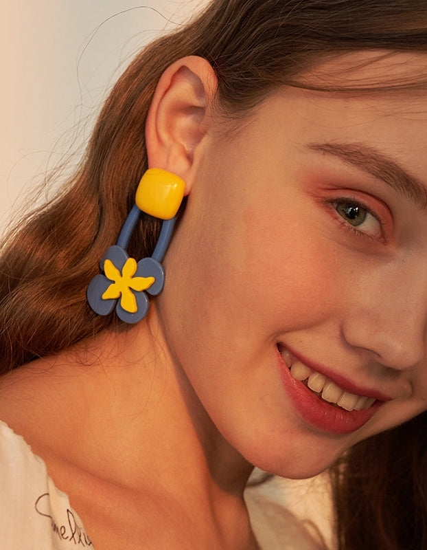 Small Yellow Flower Earlings