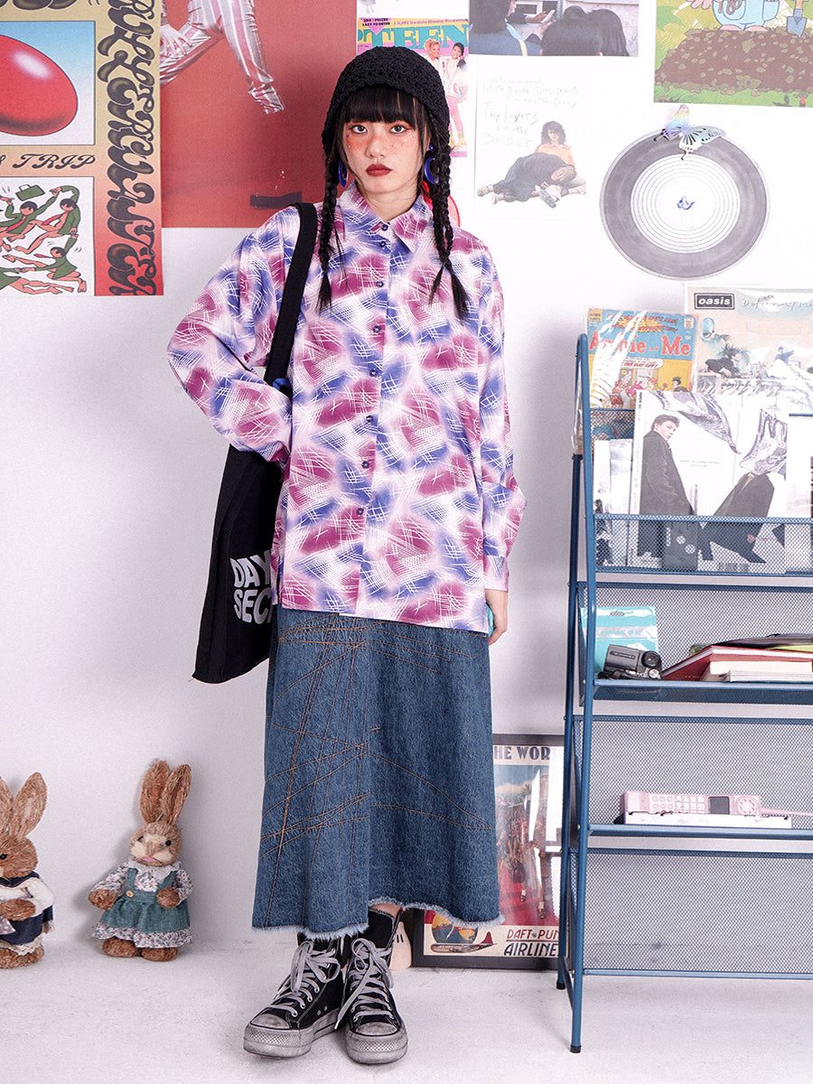 Watercolor Loose Casual Nichi Shirt