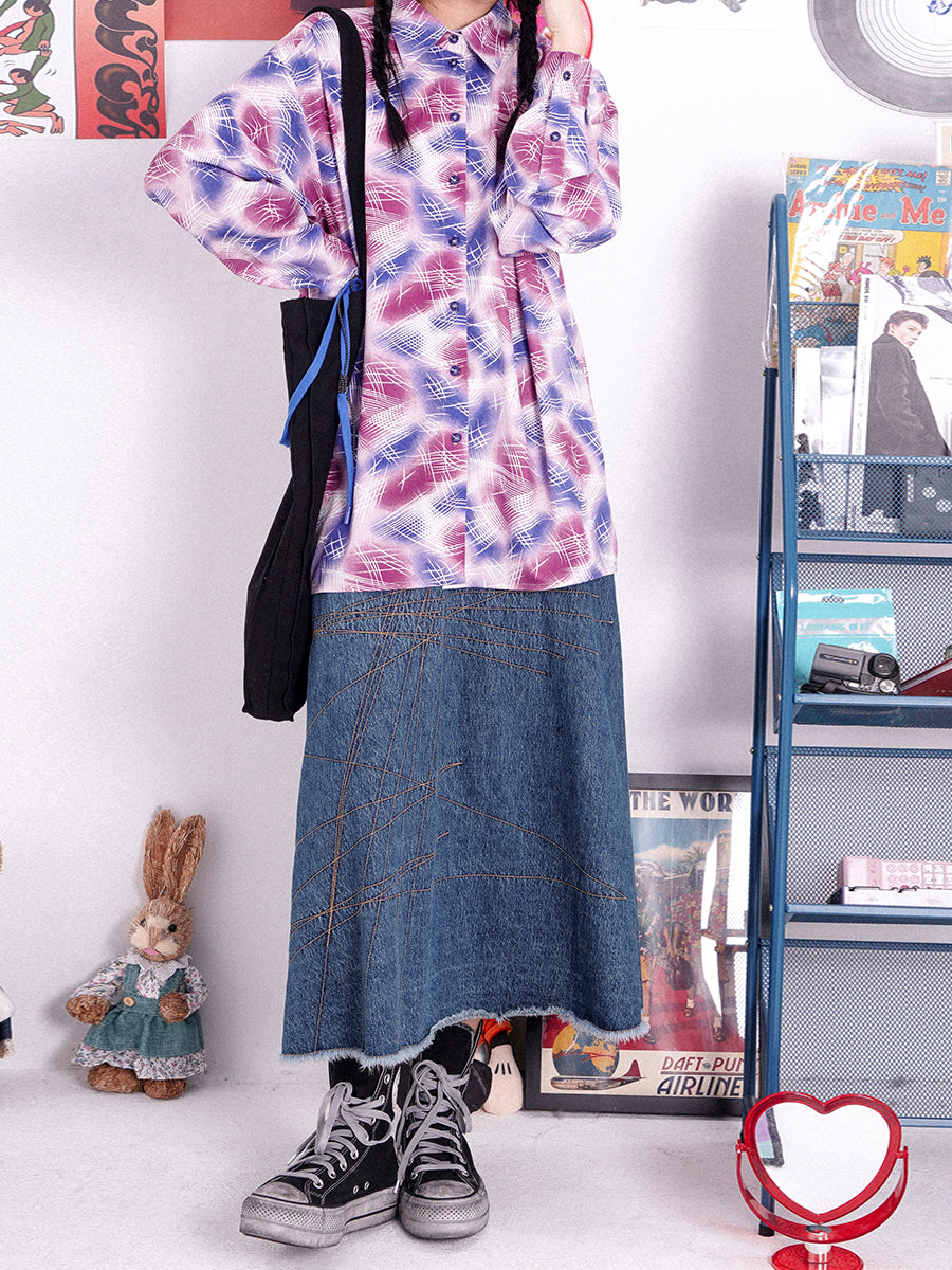 Watercolor Loose Casual Nichi Shirt