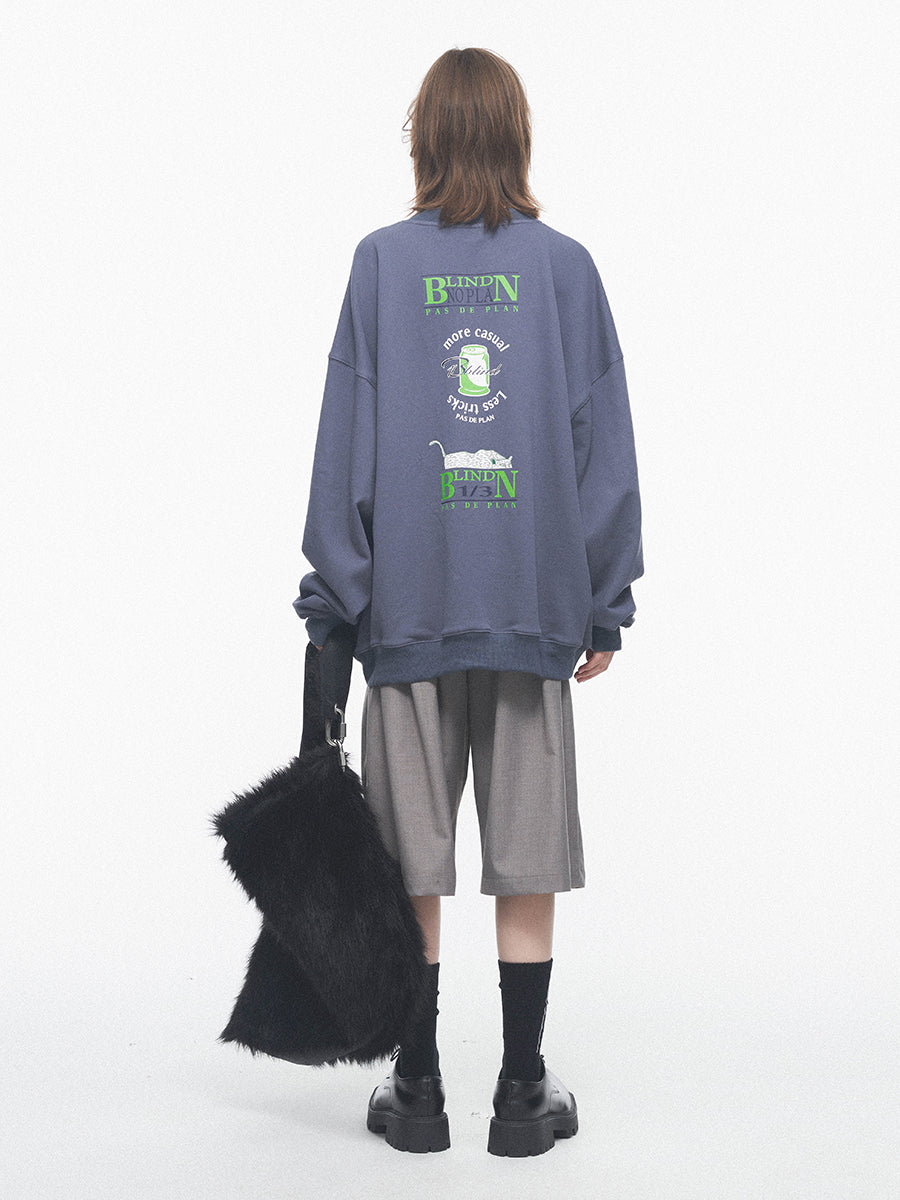 REMI RELIEF】Print 1/2 Sleeve Sweat - トレーナー/スウェット