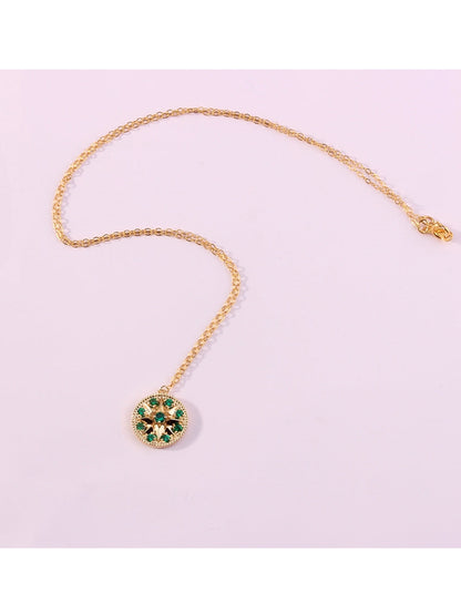 Octagonal Star Disc Necklace