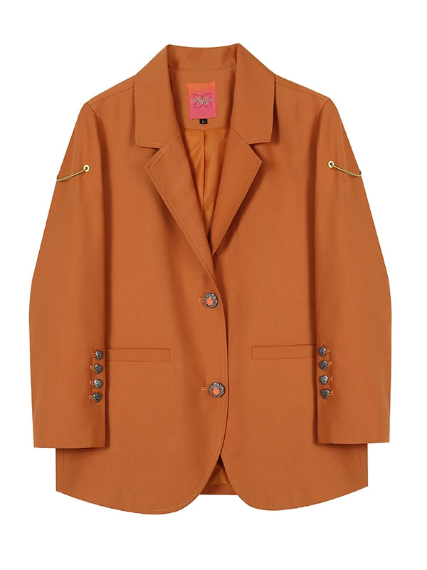 Over-size Retro Loose Tailored-jacket