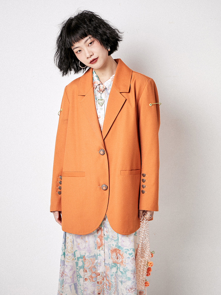 Over-size Retro Loose Tailored-jacket