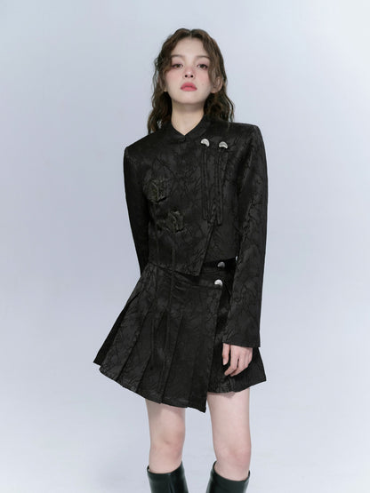 Embroidery Nichi Wrap Jacket&amp;Skirt