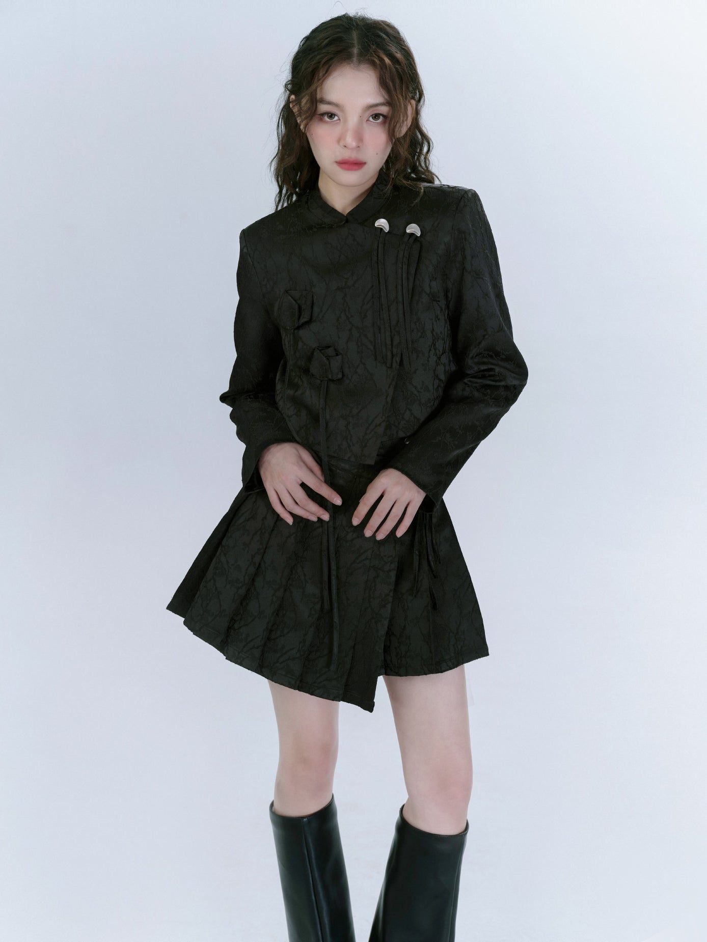 Embroidery Nichi WRAP JACKET &amp; SKIRT