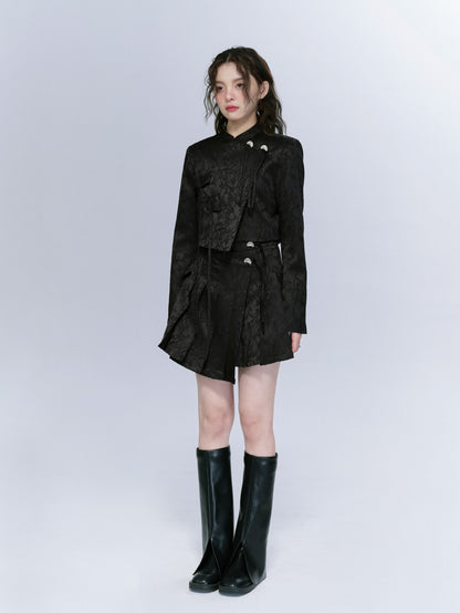 Embroidery Nichi Wrap Jacket&amp;Skirt