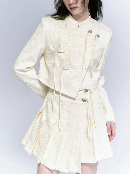 Embroidery Nichi WRAP JACKET &amp; SKIRT