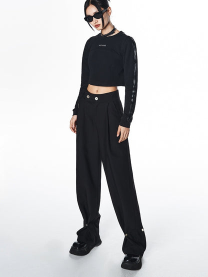 Nichi Wide-Leg Botton Pants