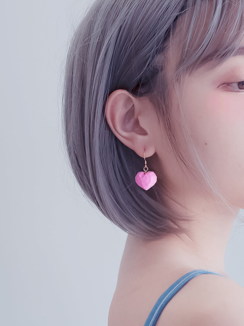 Candy Color Heart Earrings