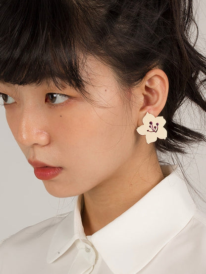 Cherry Blossom Pattern Earrings