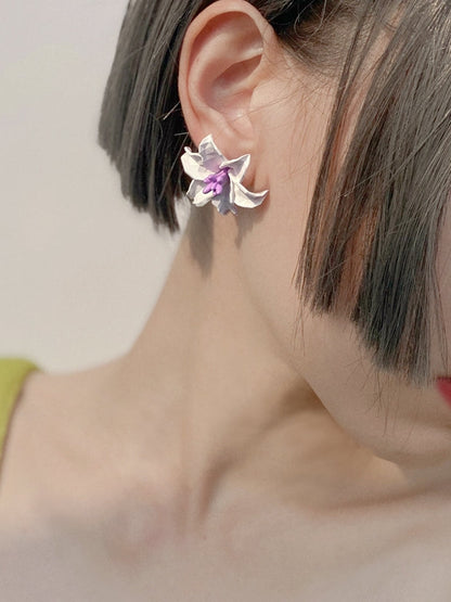 Flower Exaggerated Earrings