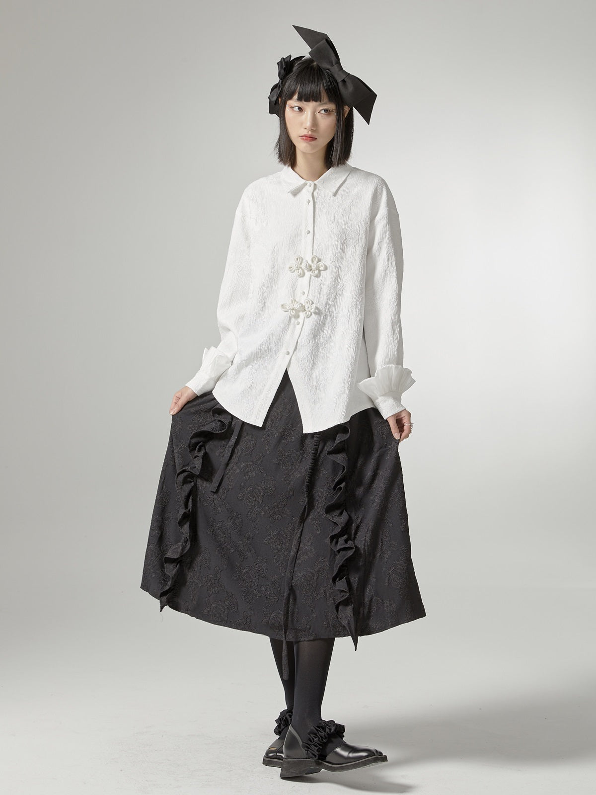 Embroidery Loose CHINESE-STYLE BLOUSE